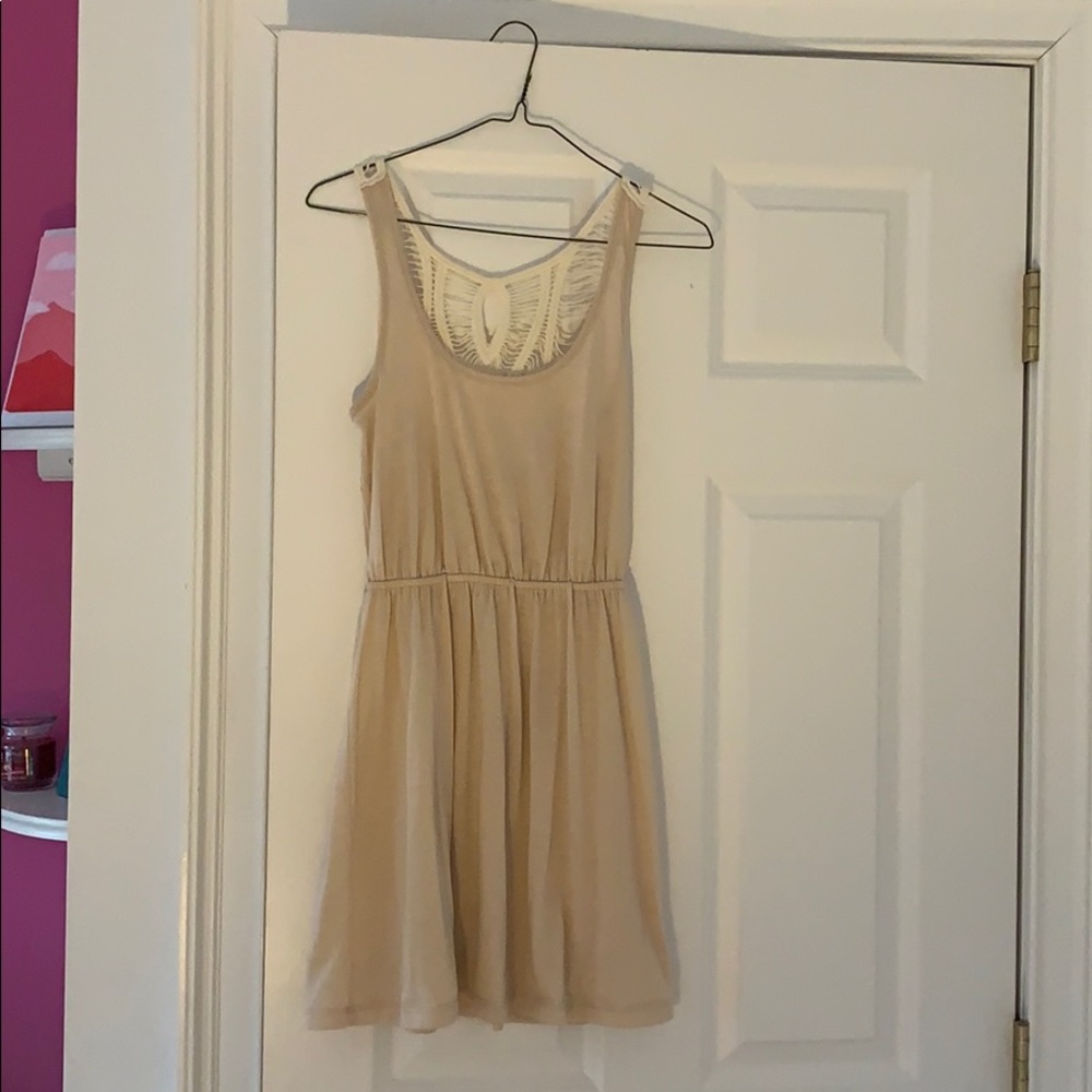 Cream crochet dress
